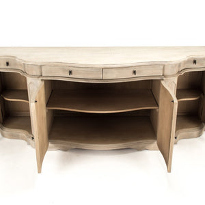 Zentique Courbe Chest of Drawers in Solid Oak & Pine — Curved Modern Dresser W80 H31 D23.5, Durable Craftsmanship HT782 E272-10