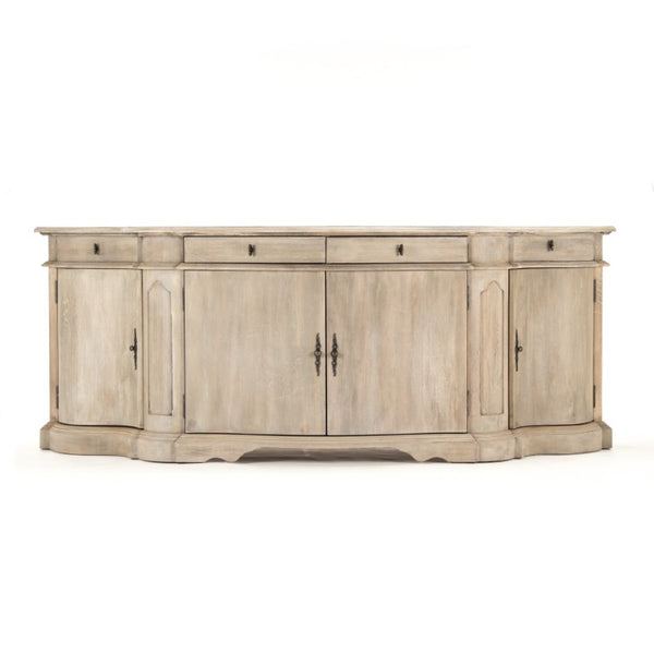 Zentique Courbe Chest of Drawers in Solid Oak & Pine — Curved Modern Dresser W80 H31 D23.5, Durable Craftsmanship HT782 E272-10