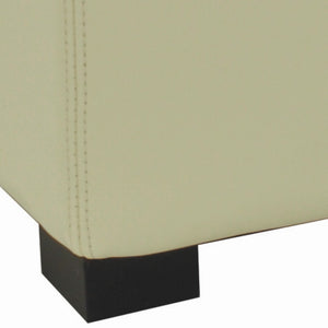 Safavieh Bobbi Multifunctional Storage Ottoman With Flip-Top Tray, Cozy Seat & Stylish Design For Any Space Flat Cream HUD4006D