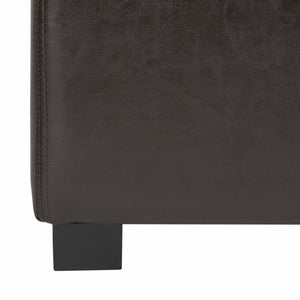 Safavieh Jonathan Contemporary Flip-Top Ottoman With Hidden Storage For Modern Living Spaces And Style Brown HUD4007A