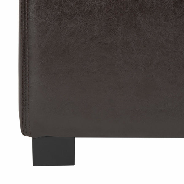Safavieh Jonathan Contemporary Flip-Top Ottoman With Hidden Storage For Modern Living Spaces And Style Brown HUD4007A
