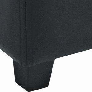 Safavieh Jonathan Contemporary Flip-Top Ottoman With Hidden Storage For Modern Living Spaces And Style Black HUD4007B