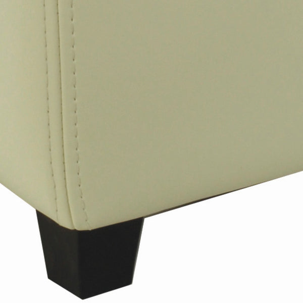Safavieh Jonathan Contemporary Flip-Top Ottoman With Hidden Storage For Modern Living Spaces And Style Flat Cream HUD4007D