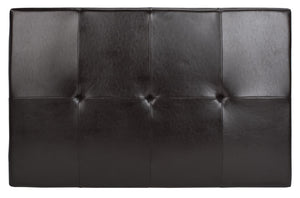 Safavieh Jordan Cocktail Ottoman - Stylish Quilted Leather Accent For Modern Living Spaces & Versatile Use Brown HUD4066A