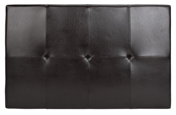Safavieh Jordan Cocktail Ottoman - Stylish Quilted Leather Accent For Modern Living Spaces & Versatile Use Brown HUD4066A