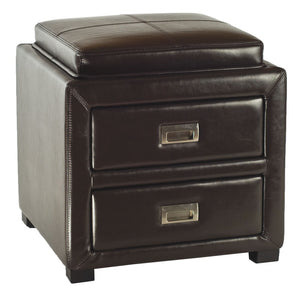 Safavieh Metro Storage Ottoman – Stylish Multi-Functional Piece For Small Spaces With Hidden Storage & Versatile Top Brown HUD4067A
