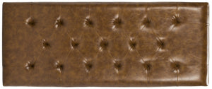 Safavieh Tyler Bench - Elegant Leather Upholstered Seating With Timeless Tufting And Stylish Beech Wood Frame Saddle HUD4069C