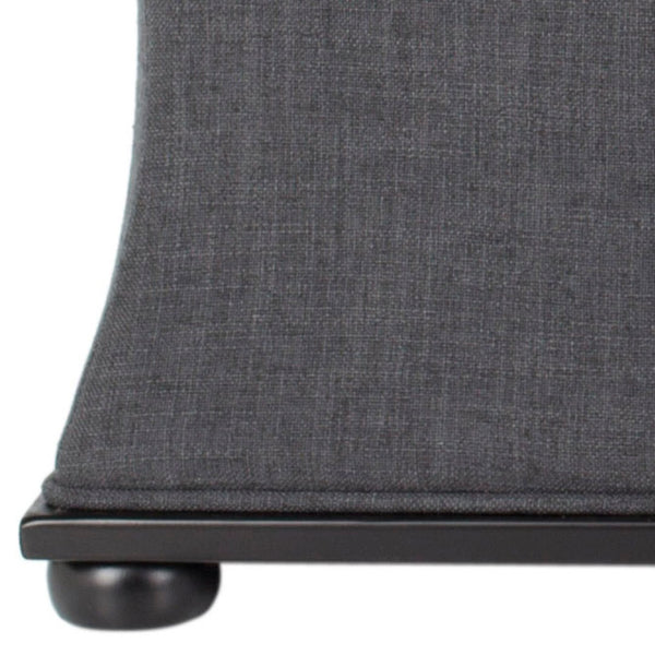 Safavieh Aroura Storage Bench - Elegant Beige Linen-Weave Upholstered Seating With Hidden Storage Solution Black/Grey HUD4071E
