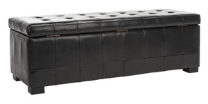 Safavieh Large Manhattan Storage Bench - Stylish Upholstered Seating With Ample Storage For Any Room HUD4200B