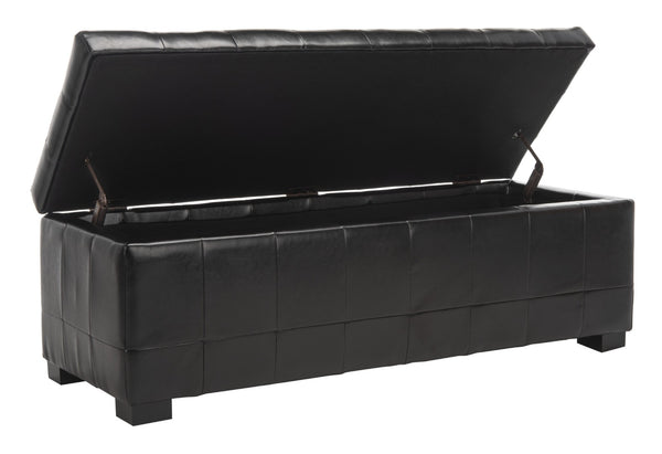 Safavieh Large Manhattan Storage Bench - Stylish Upholstered Seating With Ample Storage For Any Room HUD4200B