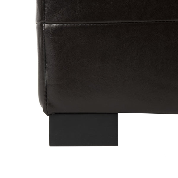Safavieh Small Manhattan Storage Bench – Stylish And Compact Upholstered Storage Solution For Any Space Brown HUD4201A