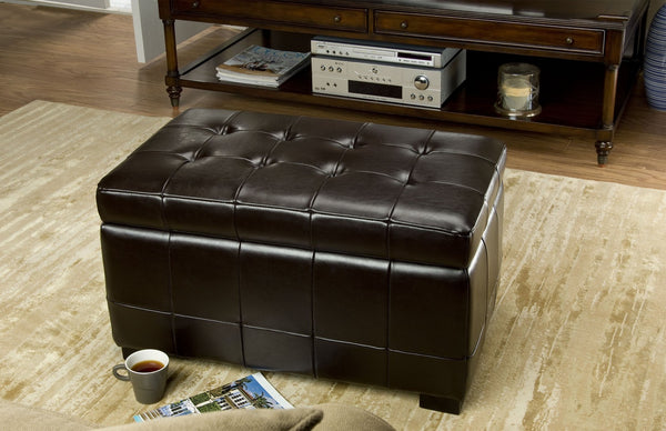 Safavieh Small Manhattan Storage Bench – Stylish And Compact Upholstered Storage Solution For Any Space Brown HUD4201A