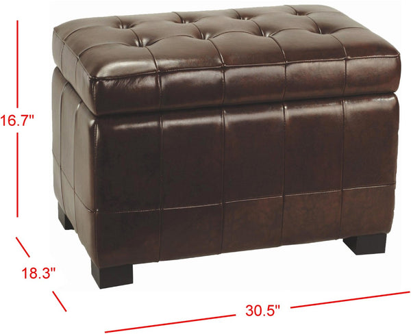 Safavieh Small Manhattan Storage Bench – Stylish And Compact Upholstered Storage Solution For Any Space Cordavan HUD4201E