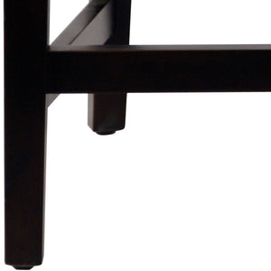 Safavieh Ken Counter Stool - Elegant Brown Bicast Leather With Classic Cherry Mahogany Frame For Comfort HUD8202A