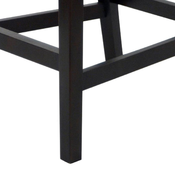 Safavieh Ken Bar Stool - Luxurious Brown Bicast Leather Upholstery, Sturdy Mahogany Frame, Timeless Elegance HUD8203A