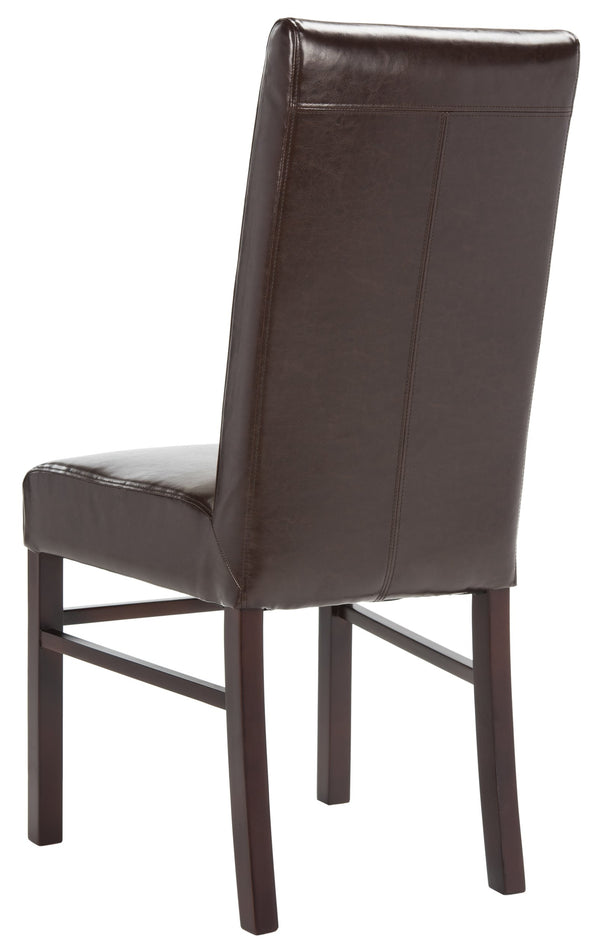 Safavieh Classic Side Chair - Timeless Elegance For Dining Spaces, Comfort With Durable Design And Style Brown Bicast Leather Hud8205a