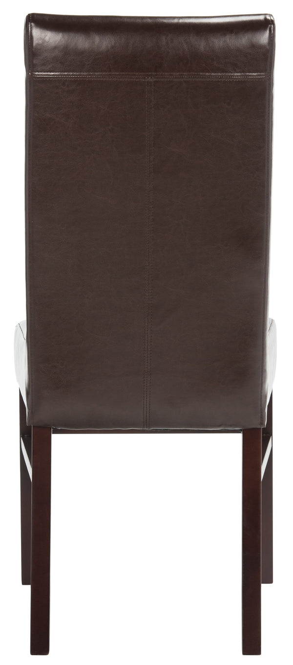 Safavieh Classic Side Chair - Timeless Elegance For Dining Spaces, Comfort With Durable Design And Style Brown Bicast Leather Hud8205a