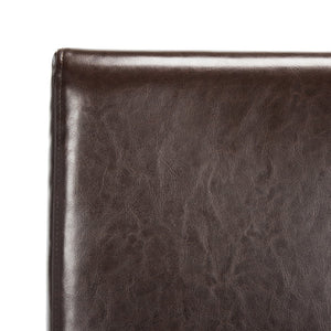 Safavieh Classic Side Chair - Timeless Elegance For Dining Spaces, Comfort With Durable Design And Style Brown Bicast Leather Hud8205a