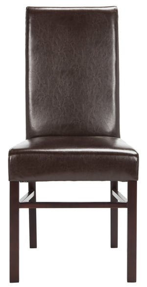 Safavieh Classic Side Chair - Timeless Elegance For Dining Spaces, Comfort With Durable Design And Style Brown Bicast Leather Hud8205a
