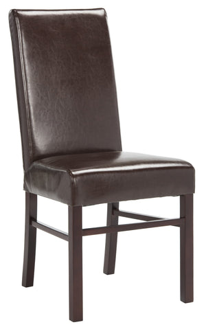 Safavieh Classic Side Chair - Timeless Elegance For Dining Spaces, Comfort With Durable Design And Style Brown Bicast Leather Hud8205a