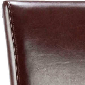 Safavieh Classic Side Chair - Timeless Elegance For Dining Spaces, Comfort With Durable Design And Style Brown Bicast Leather Hud8205a