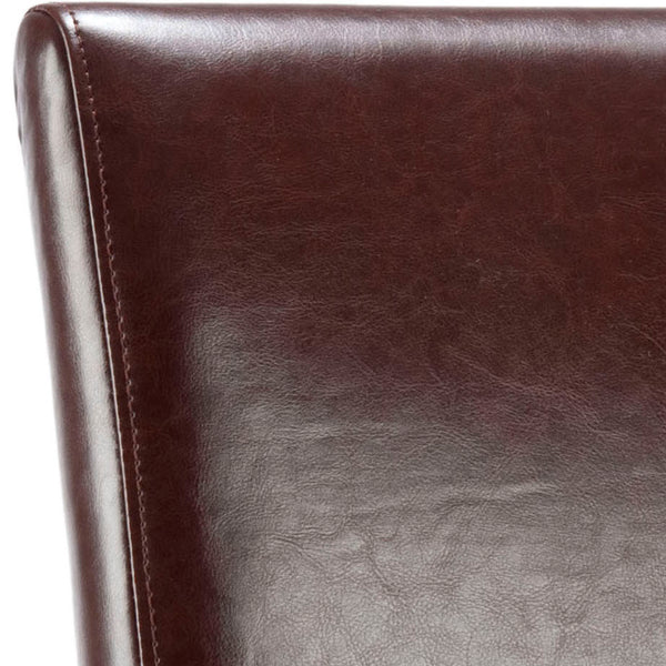 Safavieh Classic Side Chair - Timeless Elegance For Dining Spaces, Comfort With Durable Design And Style Brown Bicast Leather Hud8205a