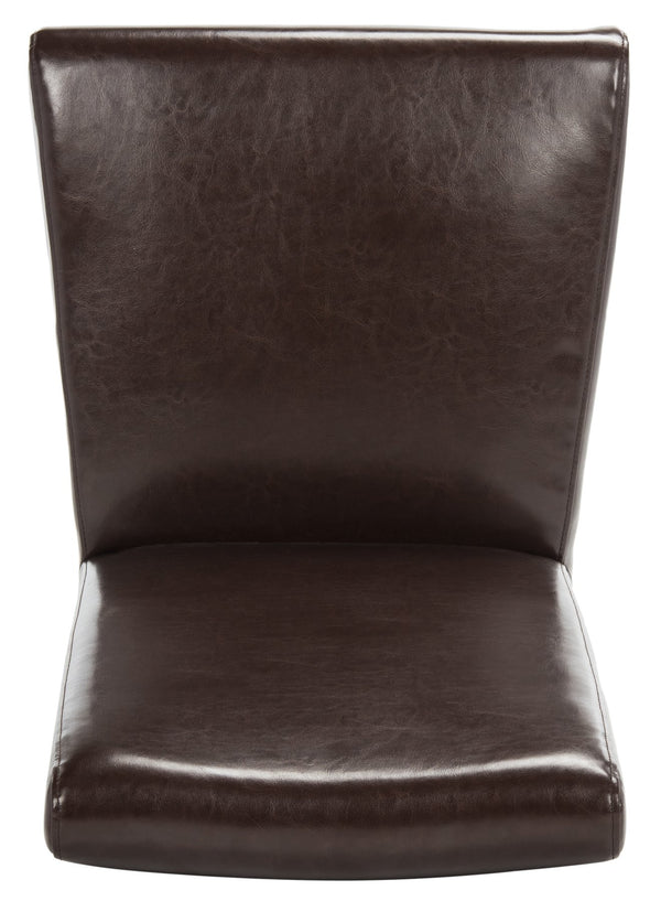 Safavieh Classic Side Chair - Timeless Elegance For Dining Spaces, Comfort With Durable Design And Style Brown Bicast Leather Hud8205a