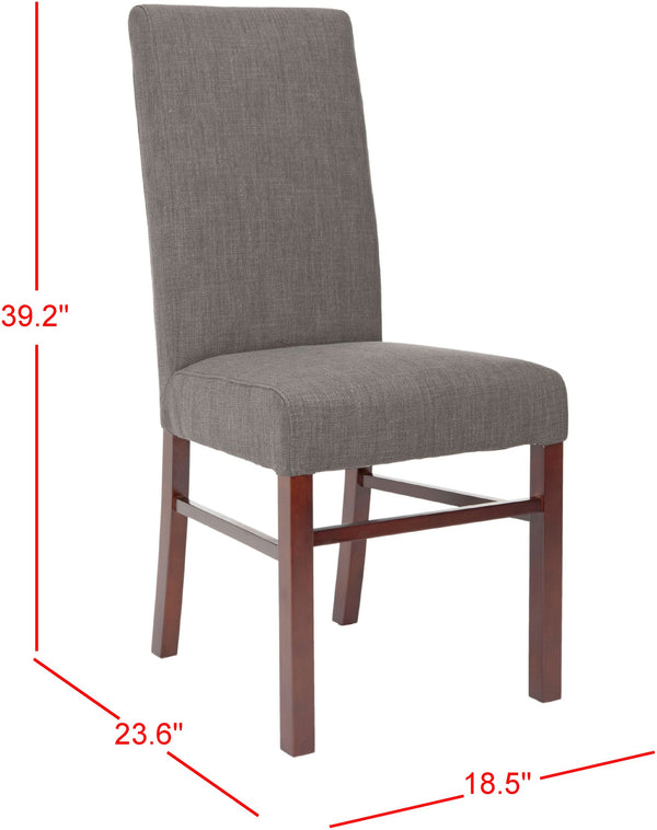 Safavieh Classic Side Chair - Timeless Elegance For Dining Spaces, Comfort With Durable Design And Style Charcoal 60% Linen,40% Polyester Hud8205j