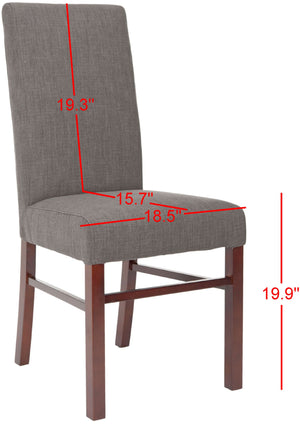 Safavieh Classic Side Chair - Timeless Elegance For Dining Spaces, Comfort With Durable Design And Style Charcoal 60% Linen,40% Polyester Hud8205j