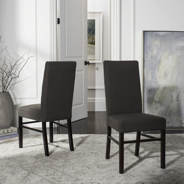 Safavieh Classic Side Chair - Timeless Elegance For Dining Spaces, Comfort With Durable Design And Style Charcoal 60% Linen,40% Polyester Hud8205j