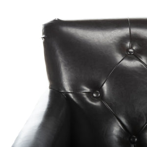Safavieh Colin Tufted Club Chair - Timeless Accent Piece With Brass Nailhead Trim For Elegant Spaces Brown / Leather HUD8212C