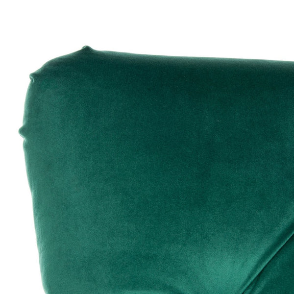Safavieh Colin Tufted Club Chair - Luxurious Emerald Green Velvet With Timeless Design & Sturdy Espresso Legs HUD8212M