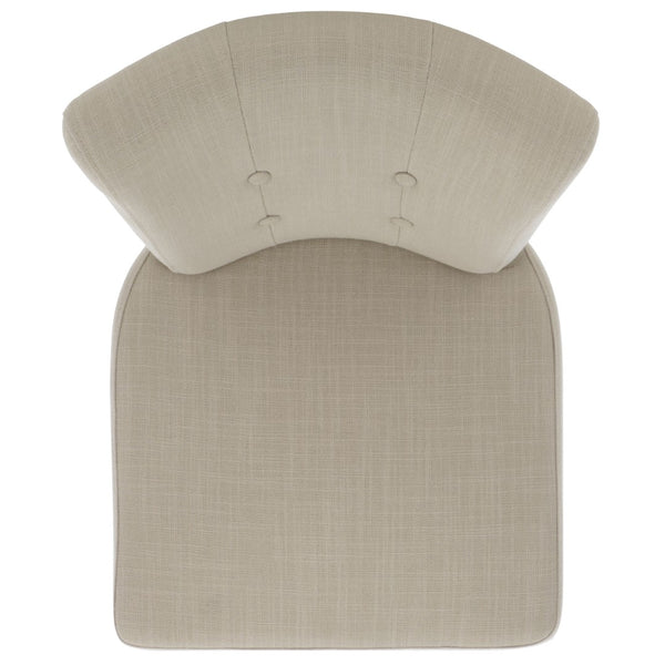 Safavieh Addo Bar Stool - Classic Tufted Design In True Taupe Fabric, Solid Birch Frame, Perfect For Home Bars HUD8218A