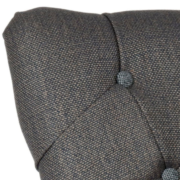 Safavieh Zachary Chair - Elegant Upholstered Accent With Graphite Linen & Birch Wood Legs For Timeless Style HUD8219A