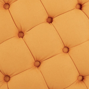 Safavieh Amelia Tufted Storage Ottoman - Chic Accent Piece With Lift-Top Storage For Stylish Living Spaces Tangerine HUD8220D