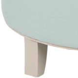 Safavieh Amelia Tufted Storage Ottoman Robins Egg Blue HUD8220L