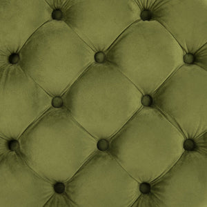Safavieh Amelia Tufted Storage Ottoman - Chic Accent Piece With Lift-Top Storage For Stylish Living Spaces Fern Green HUD8220R