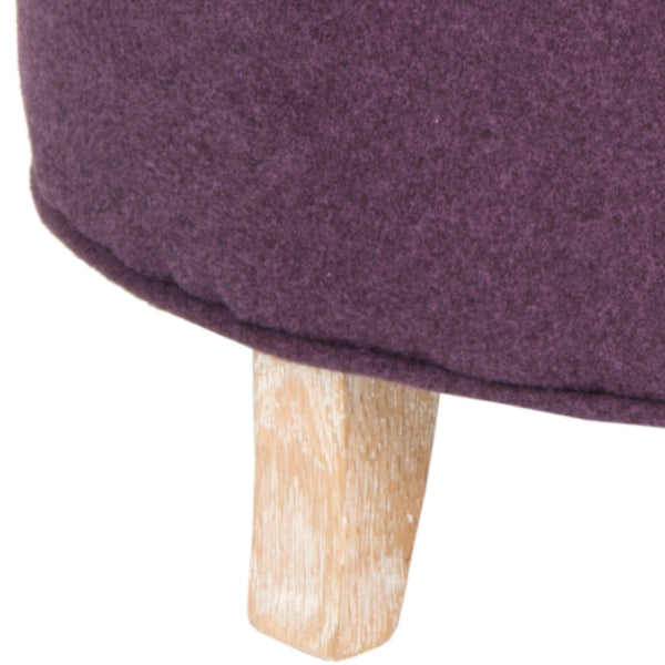 Safavieh Amelia Tufted Storage Ottoman - Chic Accent Piece With Lift-Top Storage For Stylish Living Spaces Plum HUD8220T