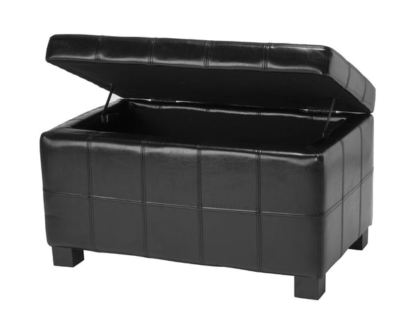 Safavieh Townsend Stylish Storage Ottoman – Compact Seating With Chic Quilting, Lift-Top, And Easy Care Design HUD8225B