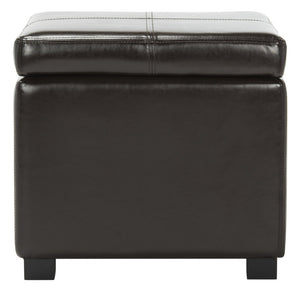 Safavieh Madison Square Ottoman - Versatile Storage & Extra Seating With Timeless Design For Any Living Space Brown HUD8228A