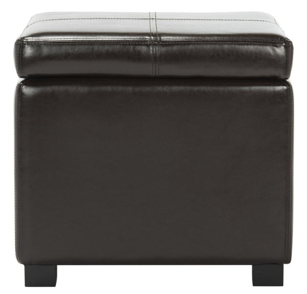 Safavieh Madison Square Ottoman - Versatile Storage & Extra Seating With Timeless Design For Any Living Space Brown HUD8228A
