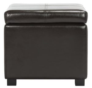 Safavieh Madison Square Ottoman - Versatile Storage & Extra Seating With Timeless Design For Any Living Space Brown HUD8228A