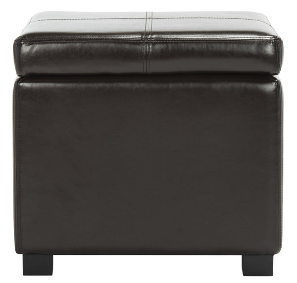 Safavieh Madison Square Ottoman - Versatile Storage & Extra Seating With Timeless Design For Any Living Space Brown HUD8228A