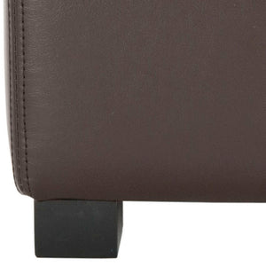 Safavieh Madison Square Ottoman - Versatile Storage & Extra Seating With Timeless Design For Any Living Space Brown HUD8228A