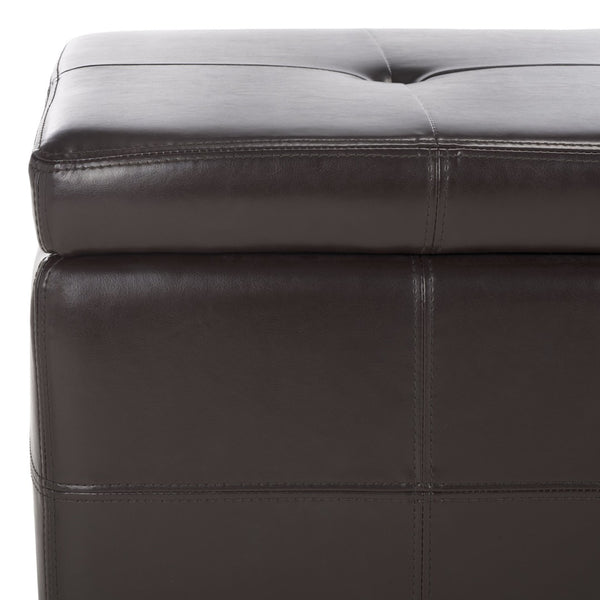 Safavieh Maiden Tufted Storage Bench - Stylish Seating & Practical Organization For Any Room Décor Brown HUD8229A