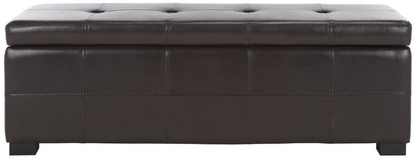 Safavieh Maiden Tufted Storage Bench - Stylish Seating & Practical Organization For Any Room Décor Brown HUD8229A