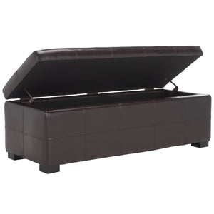 Safavieh Maiden Tufted Storage Bench - Stylish Seating & Practical Organization For Any Room Décor Brown HUD8229A