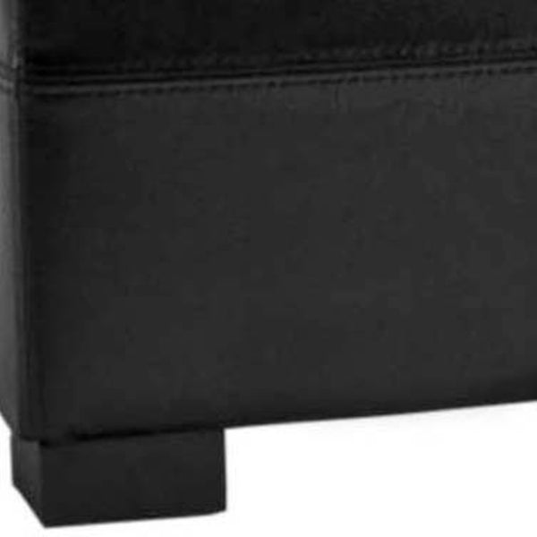 Safavieh Maiden Tufted Storage Bench - Stylish Seating & Practical Organization For Any Room Décor Black HUD8229B