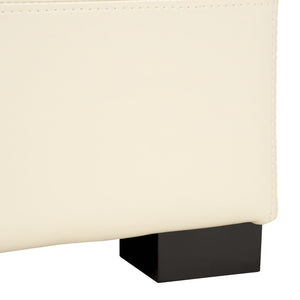 Safavieh Maiden Tufted Storage Bench - Stylish Seating & Practical Organization For Any Room Décor Flat Cream HUD8229K