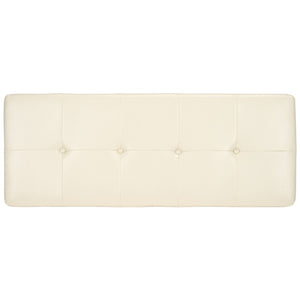 Safavieh Maiden Tufted Storage Bench - Stylish Seating & Practical Organization For Any Room Décor Flat Cream HUD8229K